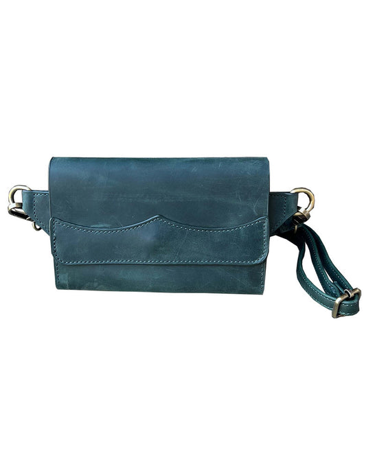 Vintage leather sling bag fanny pack