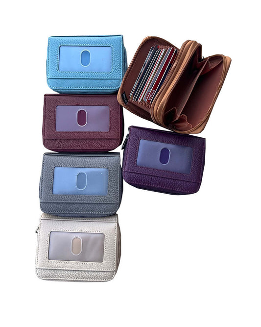 Leather credit card wallet