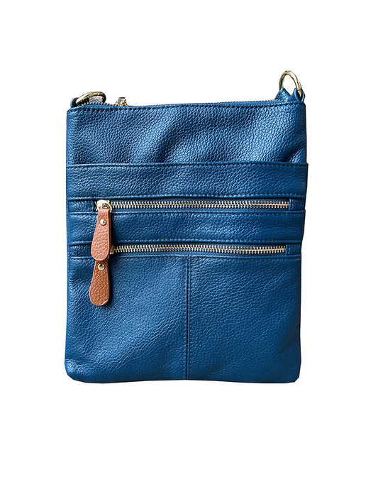 Multi Zipper Carry-All Cross-body Bag
