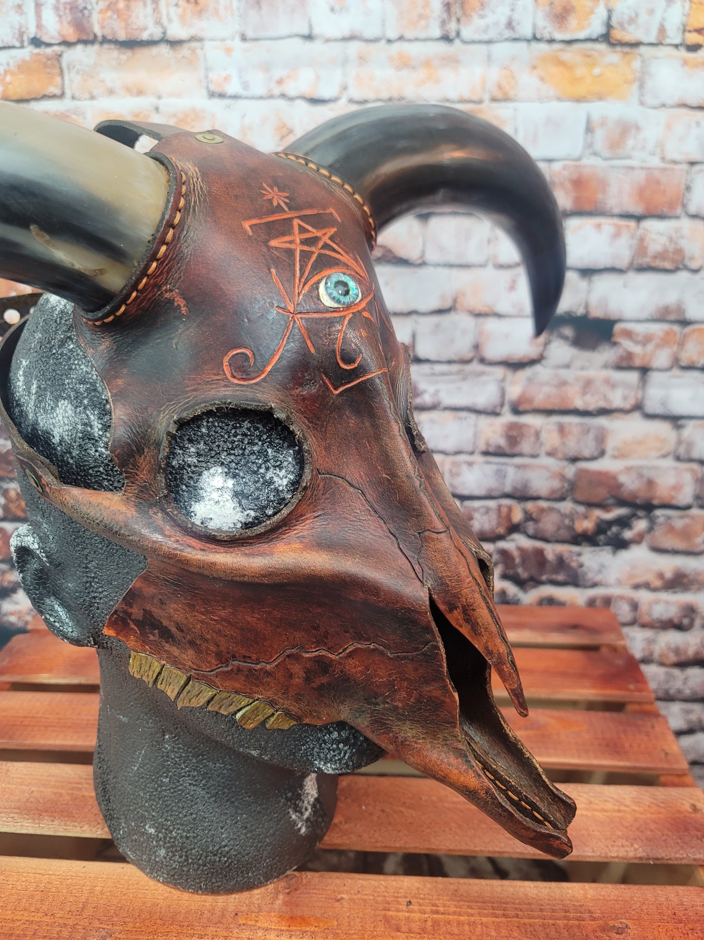 Mask Skull Bull Horned