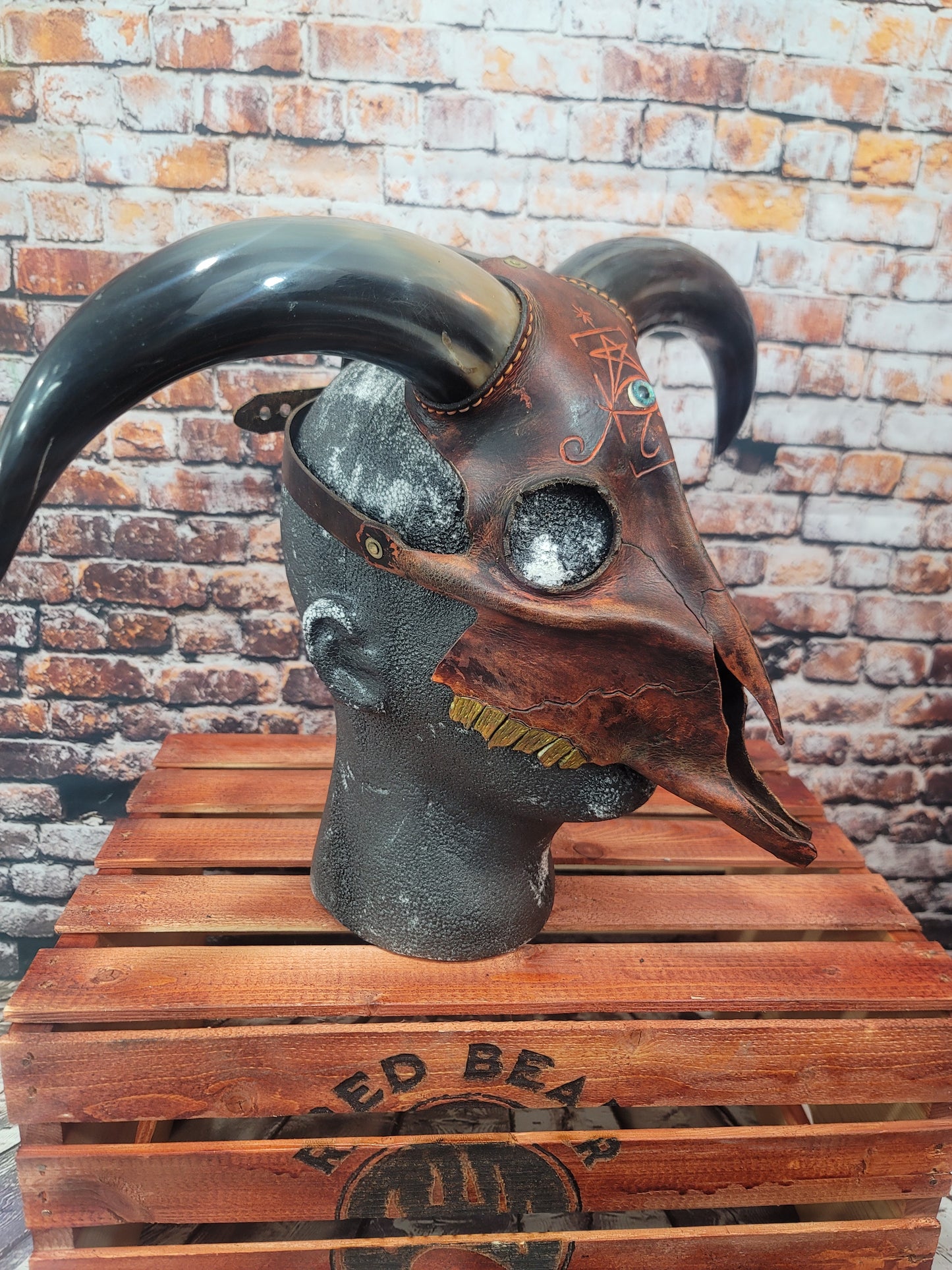 Mask Skull Bull Horned