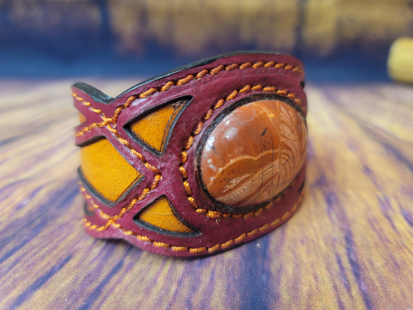 Bracelet Medium Red Jasper 7.5"