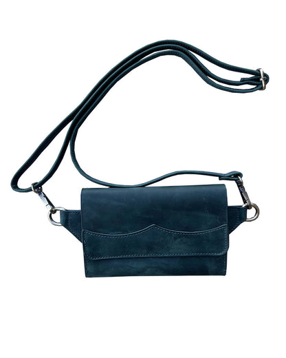 Vintage leather sling bag fanny pack