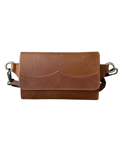 Vintage leather sling bag fanny pack
