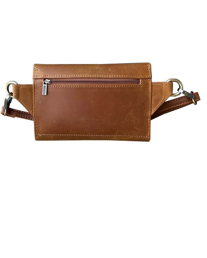 Vintage leather sling bag fanny pack