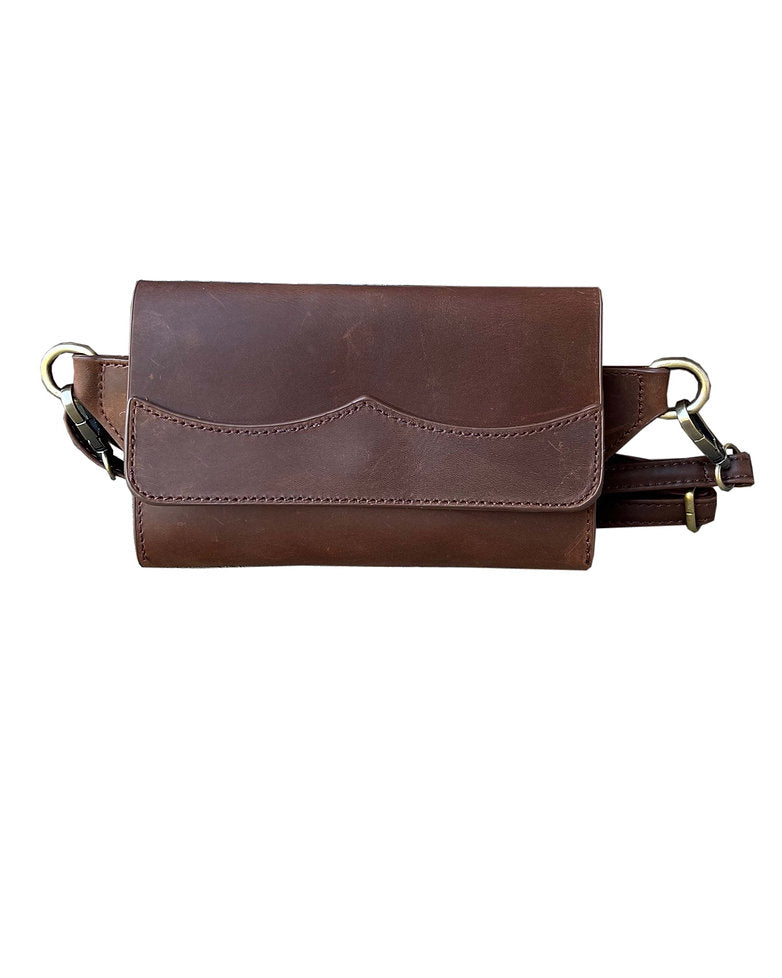 Vintage leather sling bag fanny pack