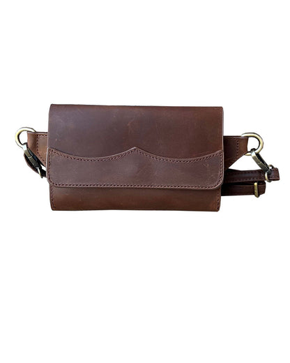 Vintage leather sling bag fanny pack