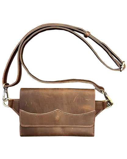Vintage leather sling bag fanny pack