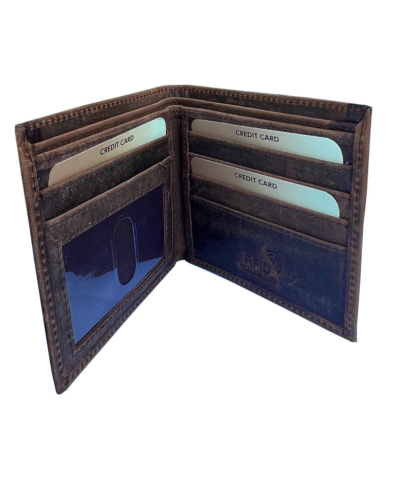 Buffalo Leather Bi-fold Leather #3130RF