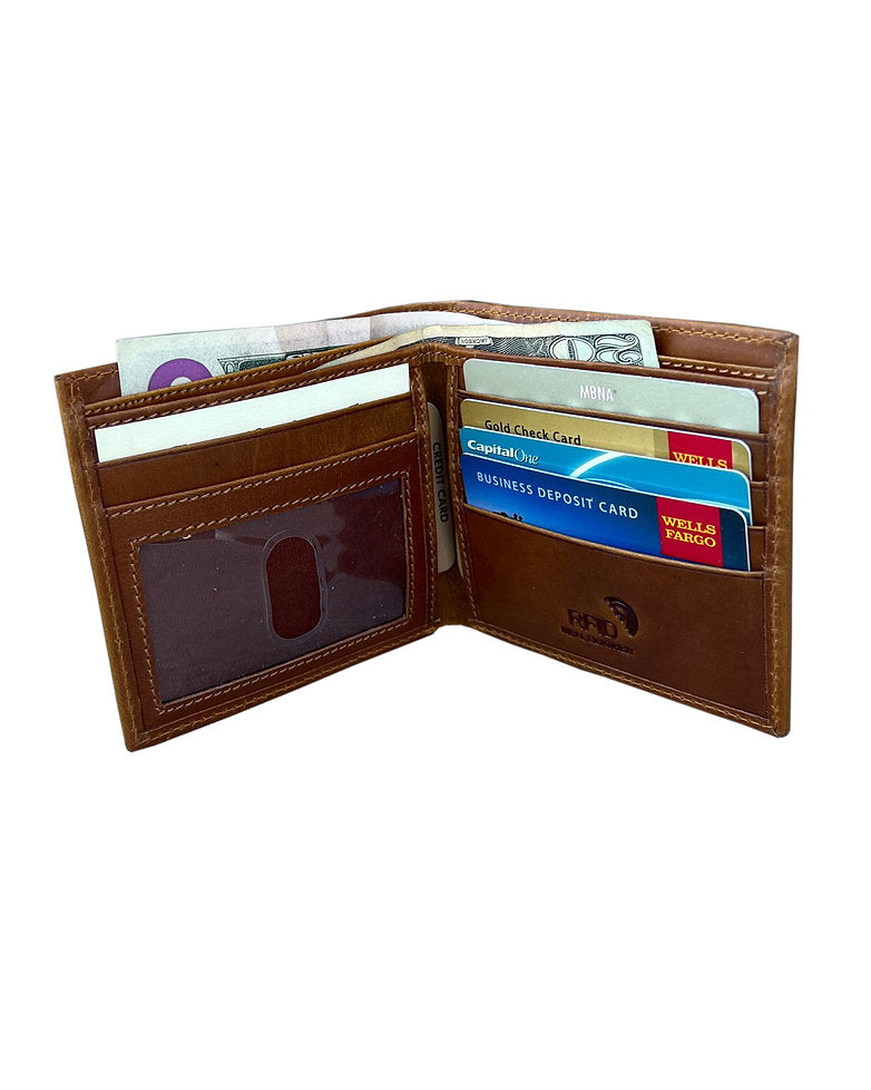 Buffalo Leather Bi-fold Leather #3130RF