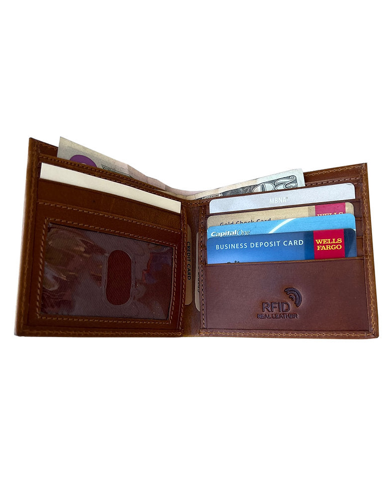 Buffalo Leather Bi-fold Leather #3130RF