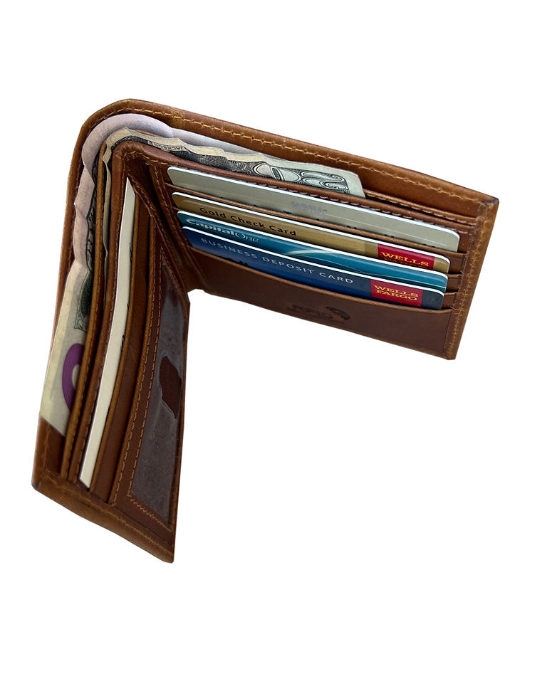 Buffalo Leather Bi-fold Leather #3130RF