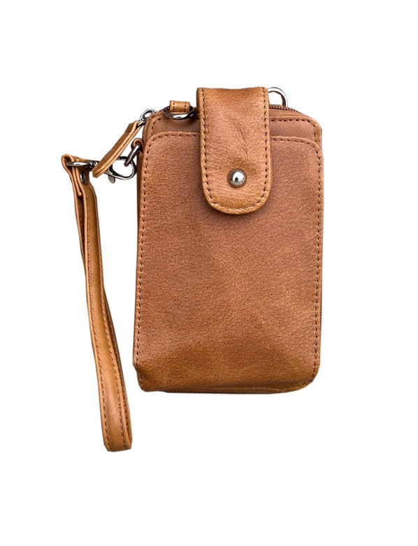 Cross body/Shoulder/wrist strapped small phone and 3 card slot bag