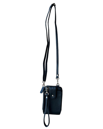 Cross body/Shoulder/wrist strapped small phone and 3 card slot bag