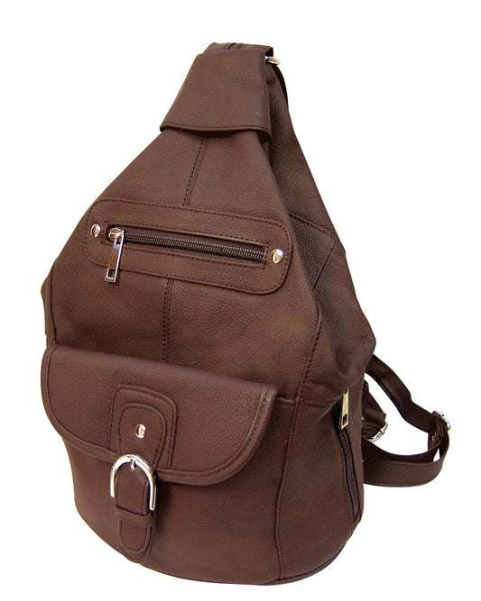 Convertible Leather Backpack