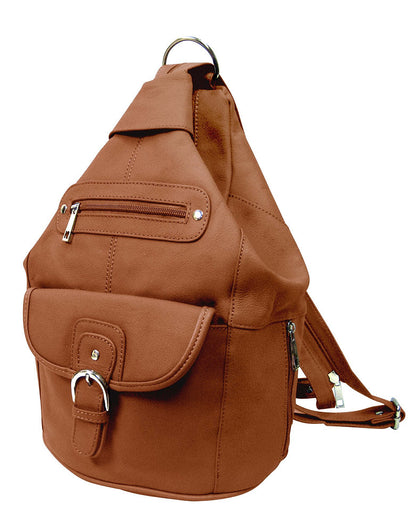 Convertible Leather Backpack