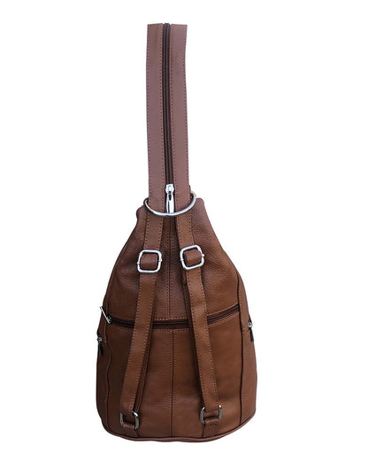 Convertible Leather Backpack