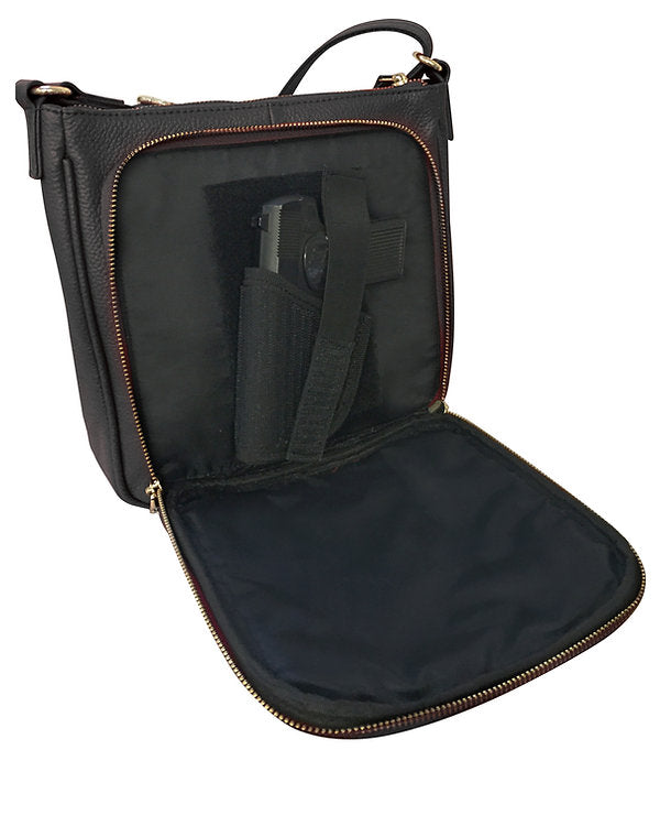 3 Zipper Pocket Perfect Square Bag  #7017