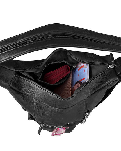  Snap Buckle Concealment Backpack  #7034