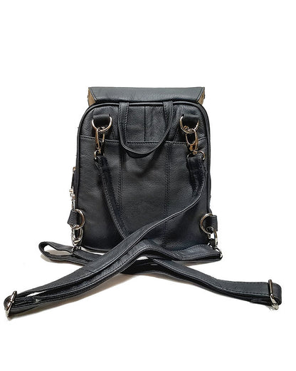 Compact Leather Concealment Backpack #7087