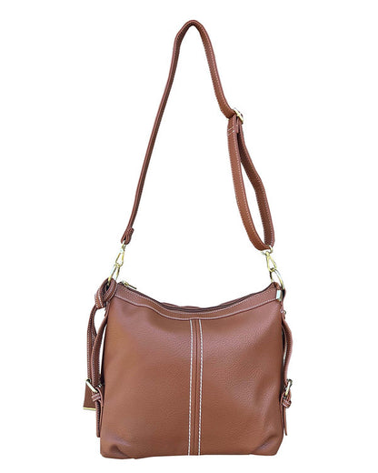 Small BoHo Vegan Leather Concealment Tote #8007