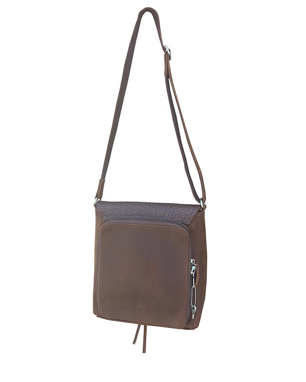Western Leather concealed carry Crossbody Bag  #9002