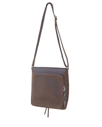 Western Leather concealed carry Crossbody Bag  #9002