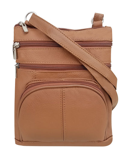 Five compartment crossbody bag