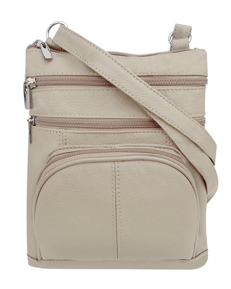 Five compartment crossbody bag