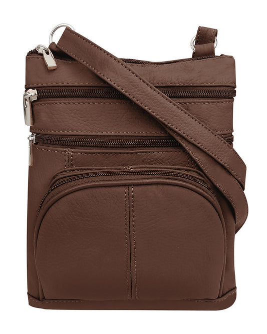 Five compartment crossbody bag
