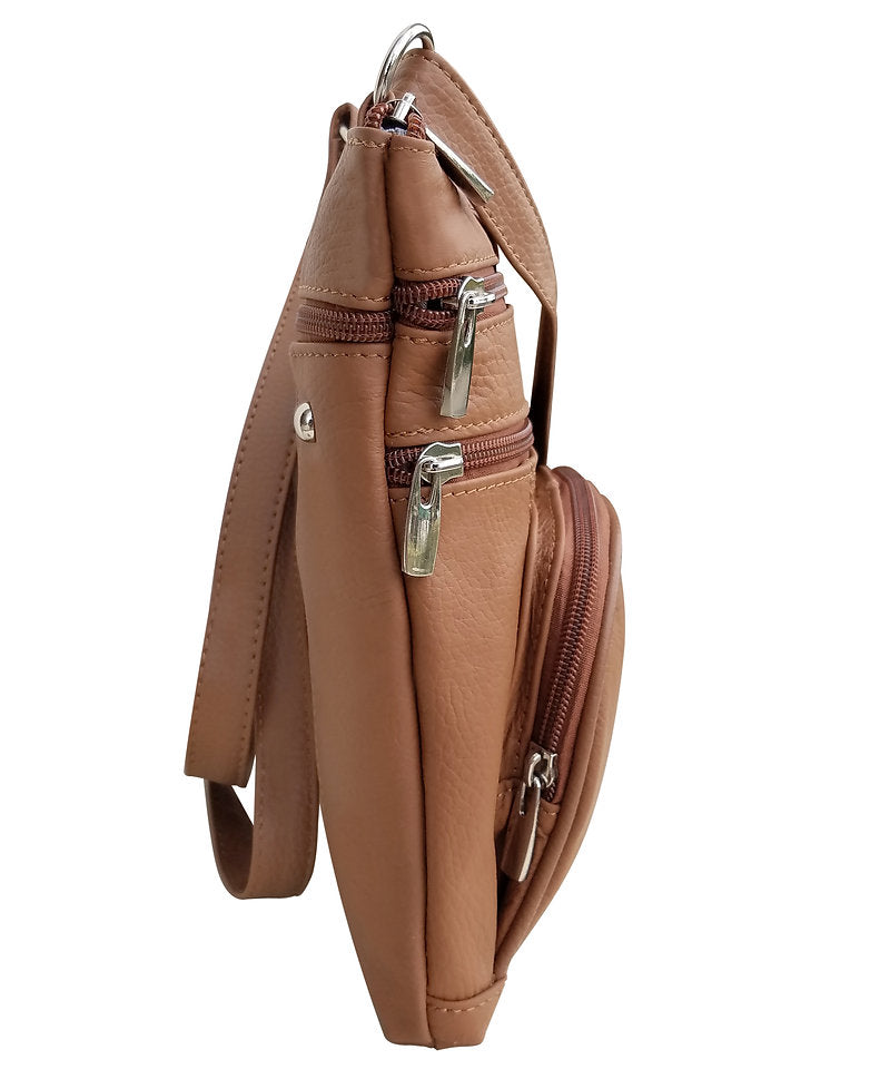 Five compartment crossbody bag