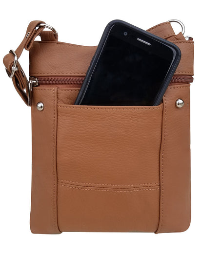 Five compartment crossbody bag