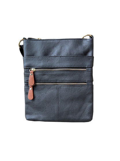 Multi Zipper Carry-All Cross-body Bag