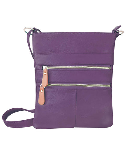 Multi Zipper Carry-All Cross-body Bag