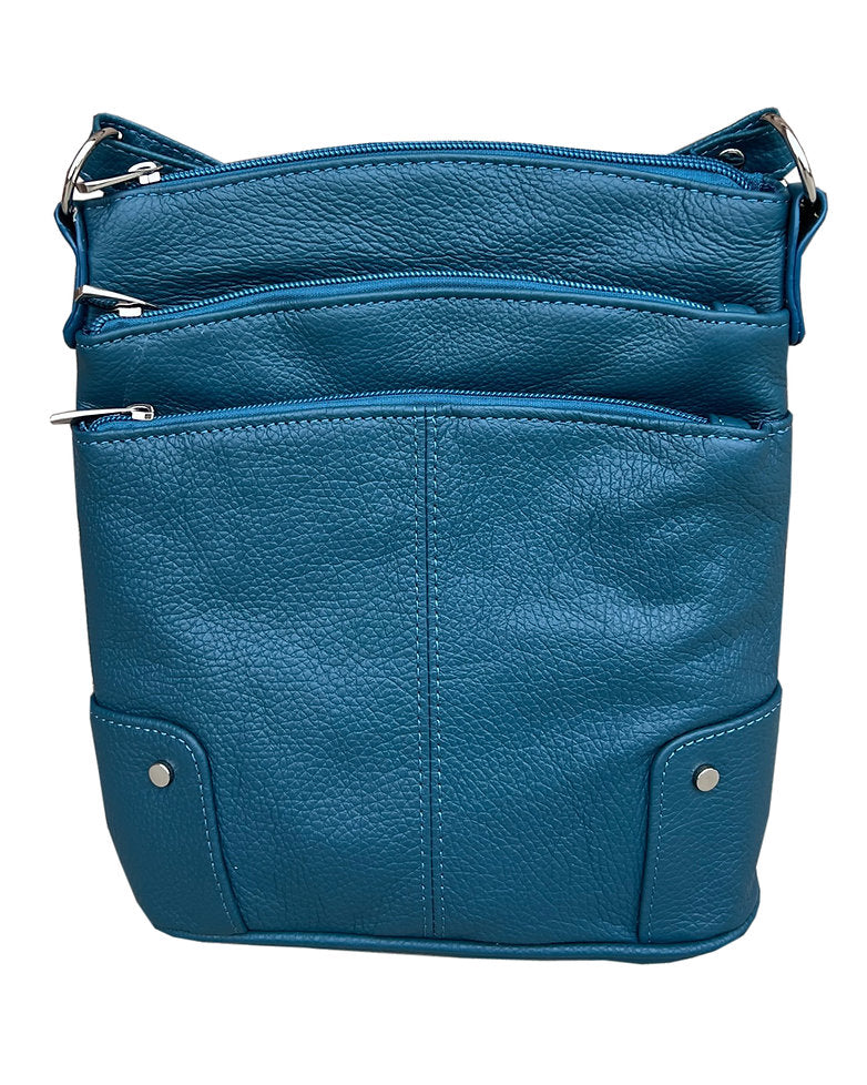 3 Zipper Compartment Sholder Bag   #W011