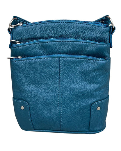 3 Zipper Compartment Sholder Bag   #W011