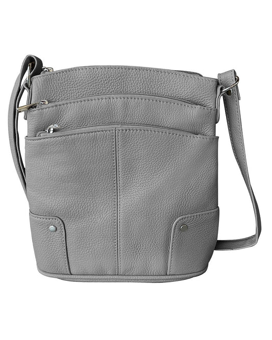 3 Zipper Compartment Sholder Bag   #W011