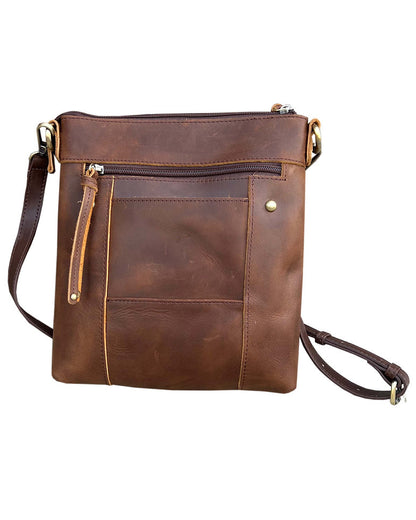 Vintage leather crossbody