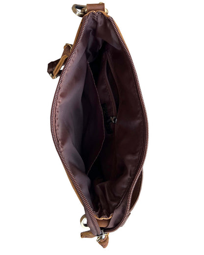 Vintage leather crossbody