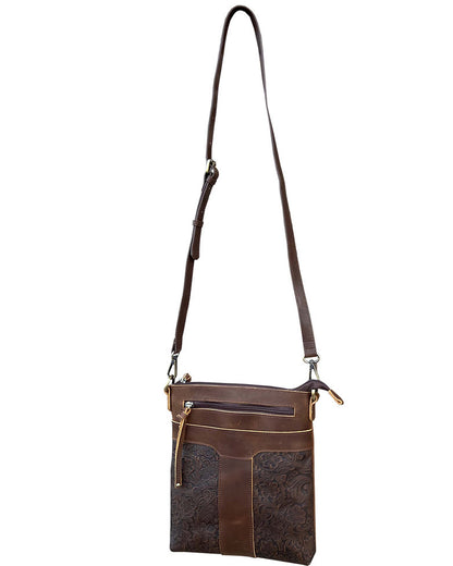 Vintage leather crossbody