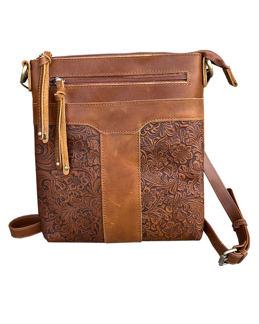 Vintage leather crossbody