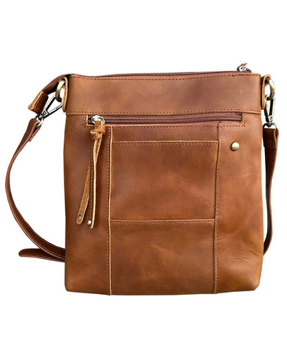 Vintage leather crossbody